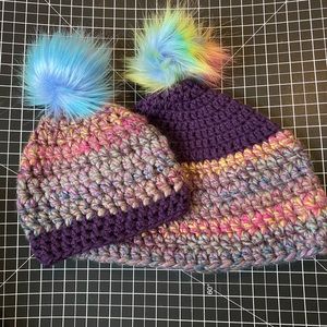 Mommy & Baby Matching Hats (0-3 Months & Adult)